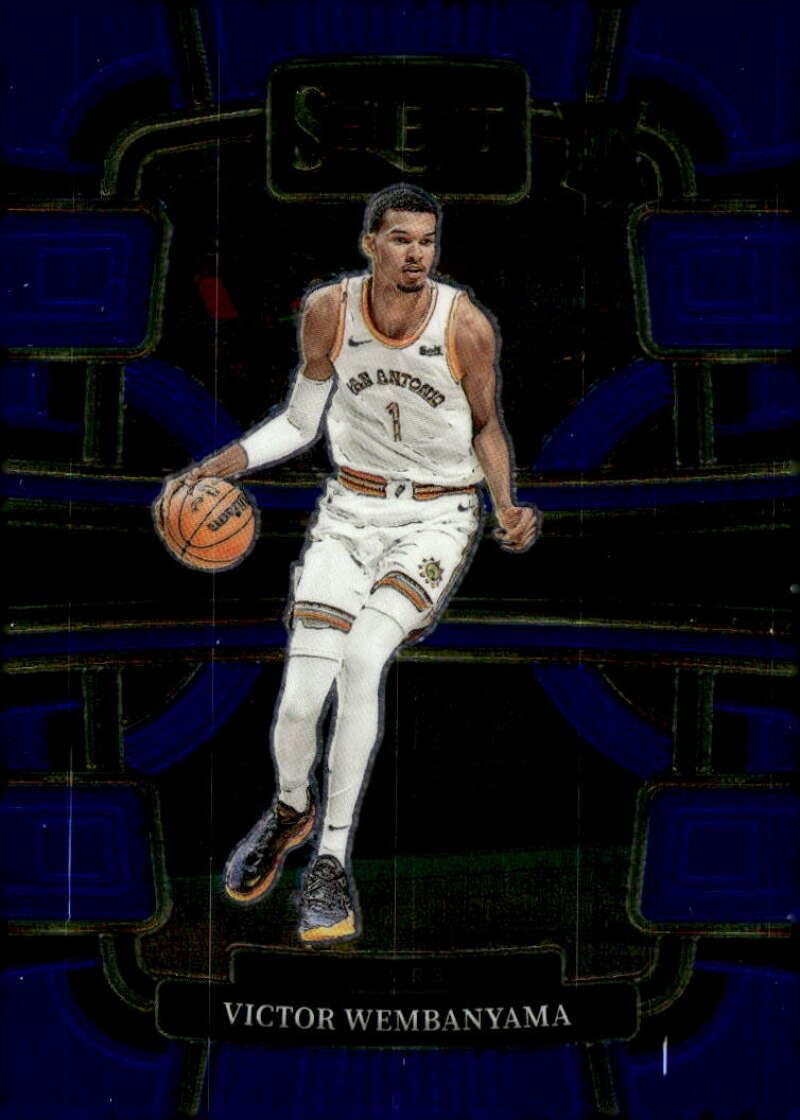 Amazon.com: VICTOR WEMBANYAMA RC 2023-24 Panini Select Blue Base